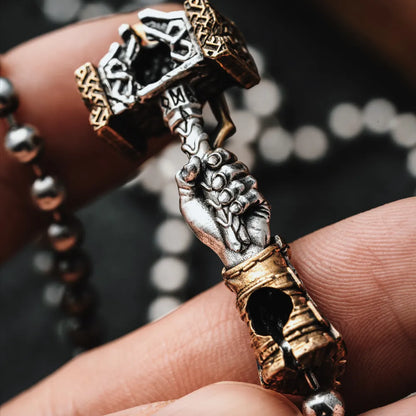 Thunder Hammer Chain Clasp Necklace