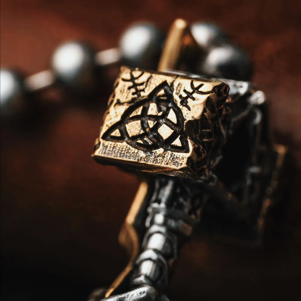 Thunder Hammer Chain Clasp Necklace