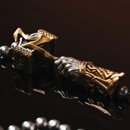 Thunder Hammer Chain Clasp Necklace