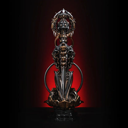 Ox.Silver With Brass With Cinnabar Demonbreaker Phurba Vajra Details 03