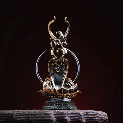 Ox.Silver With Brass With Cinnabar Demonbreaker Phurba Vajra Details 06