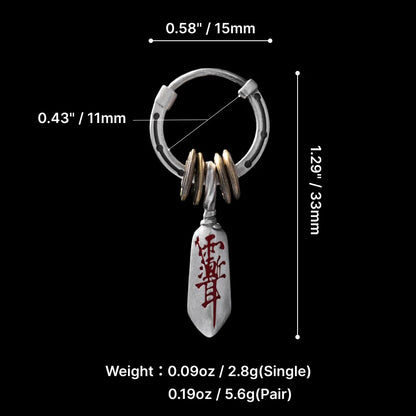 Masterblade Talisman Earrings (Large)