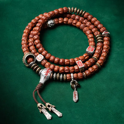 Ox.Silver With Cinnabar Bagua Mirror Spacer  Details 07