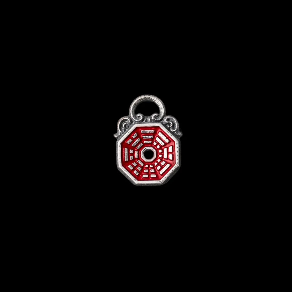 Ox.Silver With Cinnabar Bagua Mirror Spacer Option Details 01