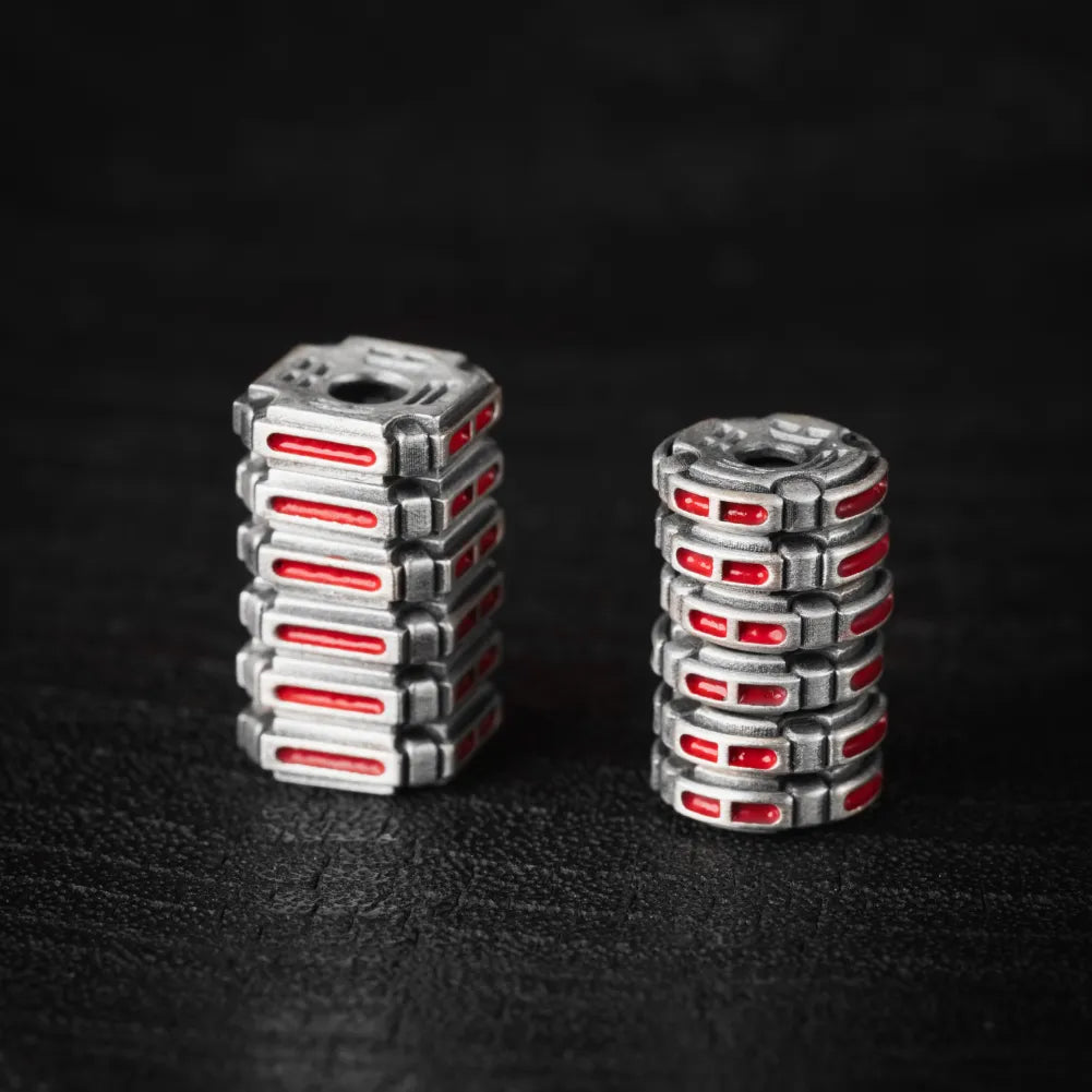 Ox.Silver With Cinnabar Yiyao Spacer Details 07