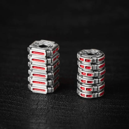 Ox.Silver With Cinnabar Yiyao Spacer Details 07