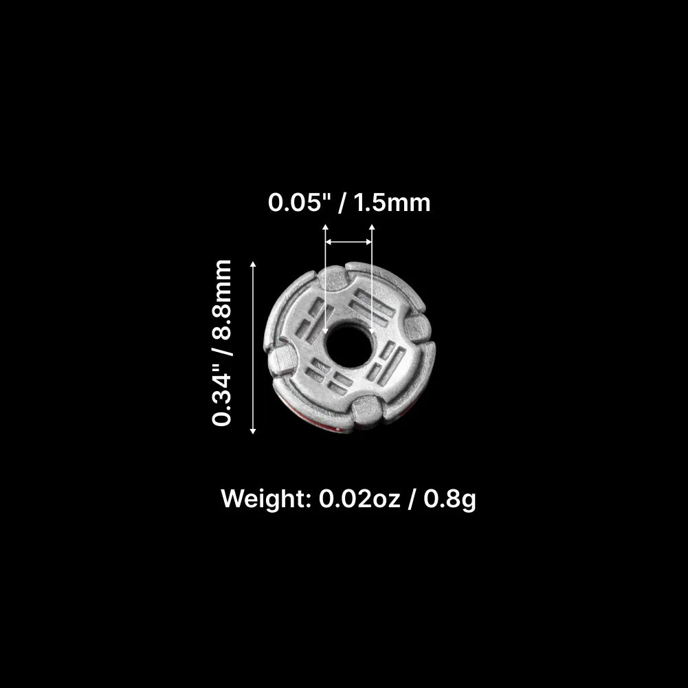 Ox.Silver With Cinnabar Yiyao Spacer Parameter 01