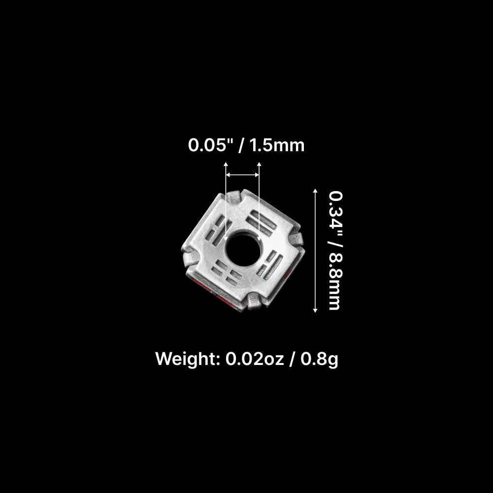Ox.Silver With Cinnabar Yiyao Spacer Parameter 02