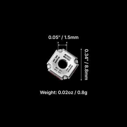 Ox.Silver With Cinnabar Yiyao Spacer Parameter 02