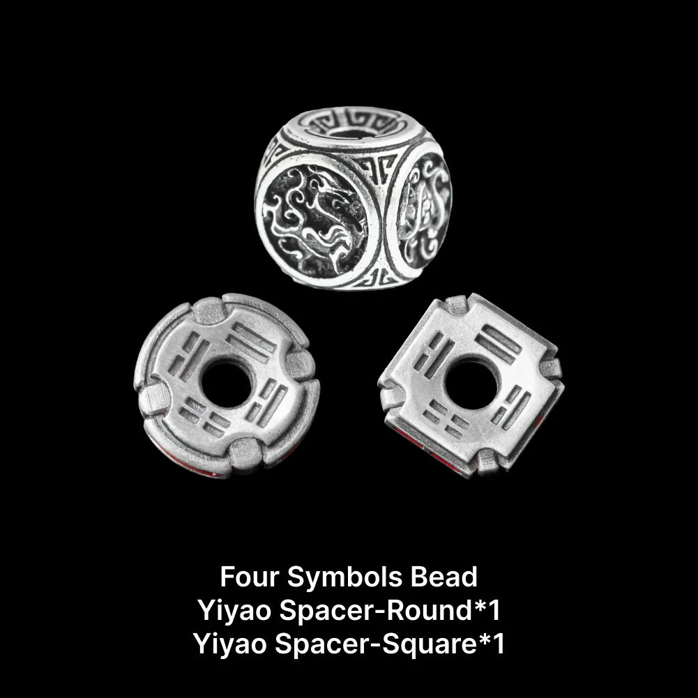 Ox.Silver With Cinnabar Yiyao Spacer SKU 11