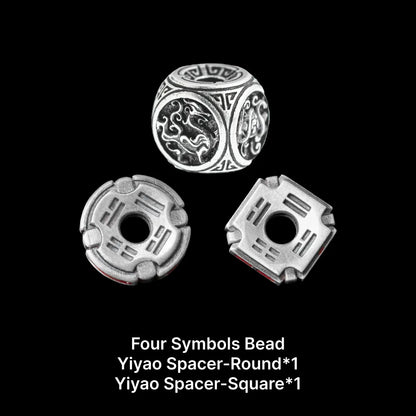 Ox.Silver With Cinnabar Yiyao Spacer SKU 11