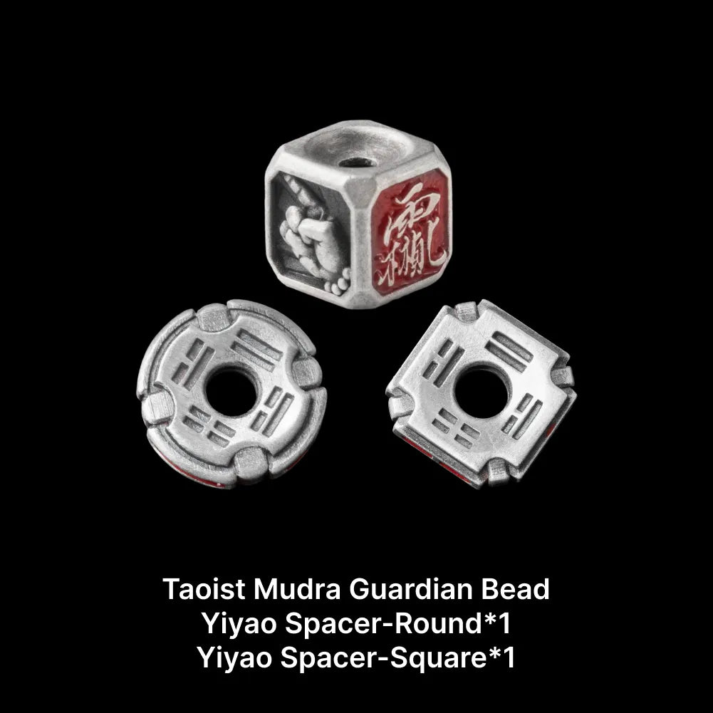 Ox.Silver With Cinnabar Yiyao Spacer SKU 12