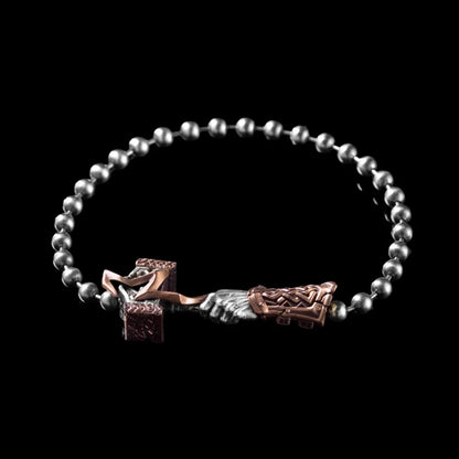 Thunder Hammer Chain Clasp Bracelet