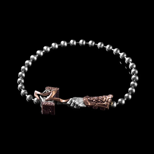 Thunder Hammer Chain Clasp Bracelet