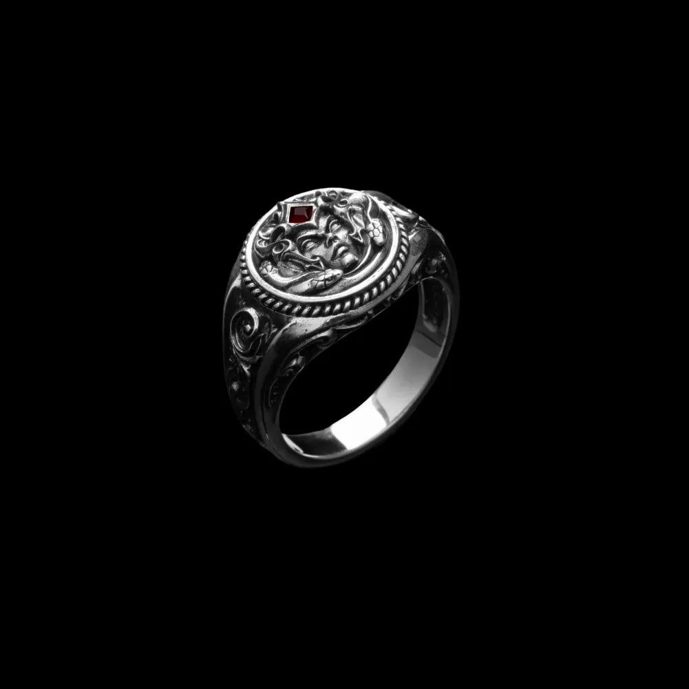 Medusa Signet Ring