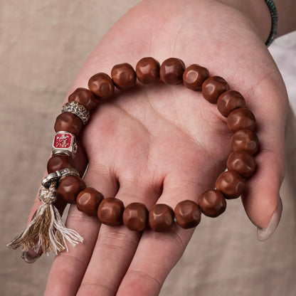 Ox.Sliver Taoist Mudra Guardian Bead Details 11