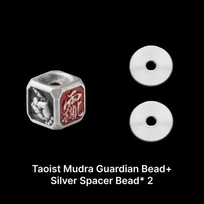 Ox.Sliver Taoist Mudra Guardian Bead Sku 01