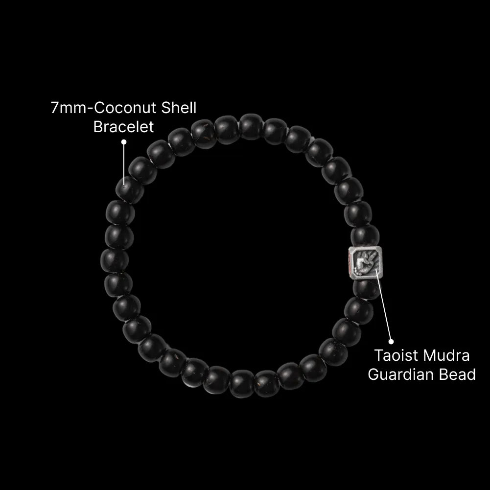 Ox.Sliver Taoist Mudra Guardian Bead Sku 12