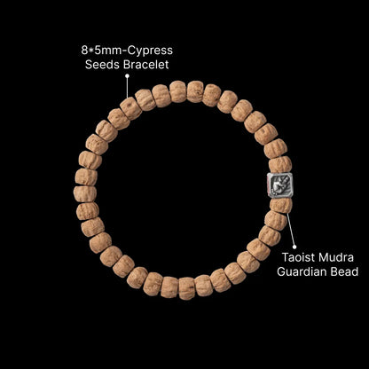 Ox.Sliver Taoist Mudra Guardian Bead Sku 13