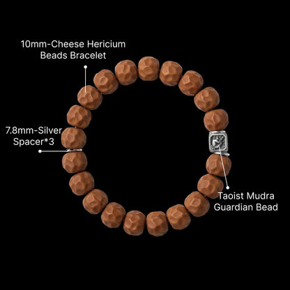 Ox.Sliver Taoist Mudra Guardian Bead Sku 14