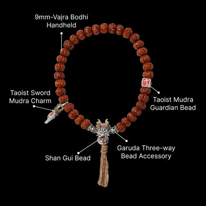 Ox.Sliver Taoist Mudra Guardian Bead Sku 16