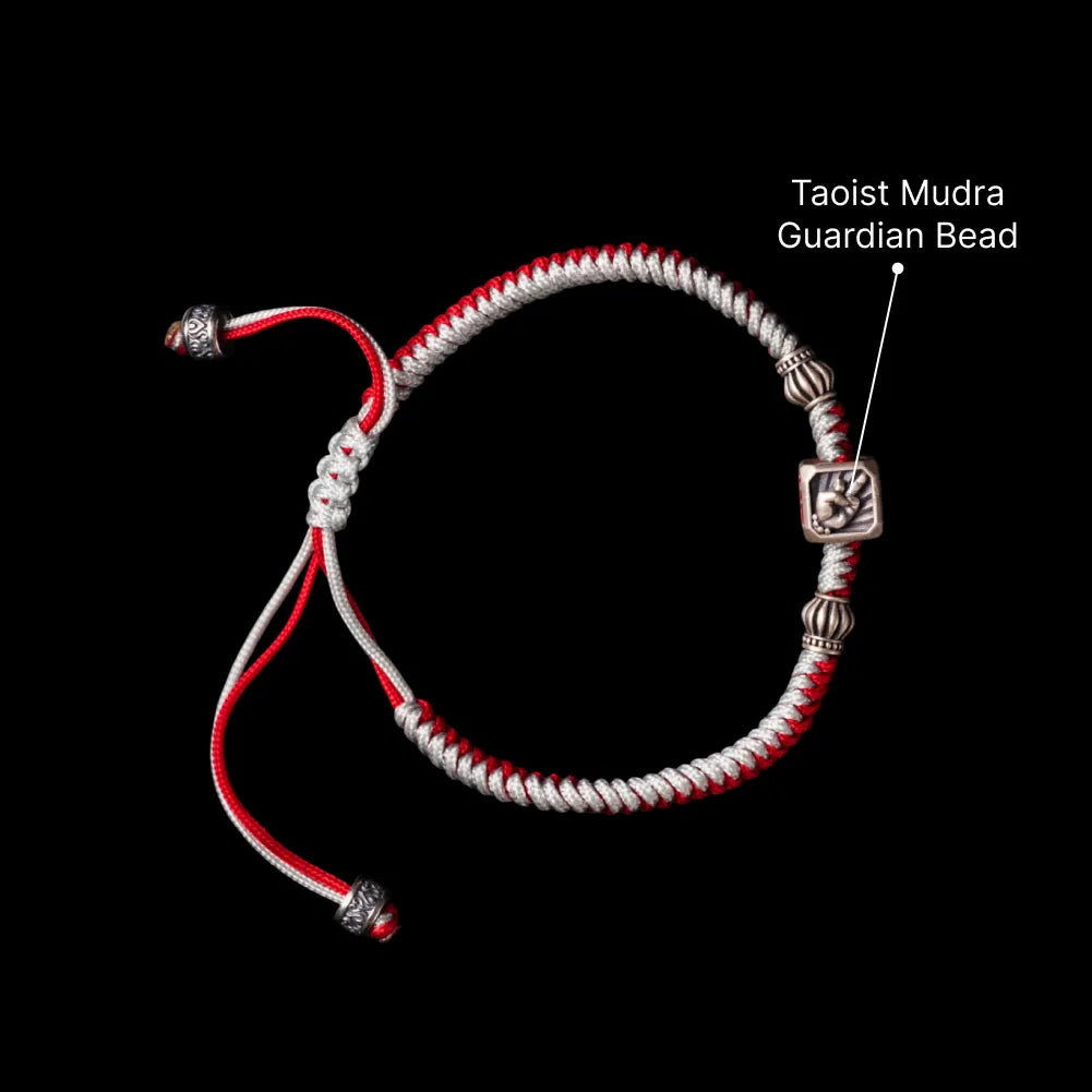 Ox.Sliver Taoist Mudra Guardian Bead Sku 17