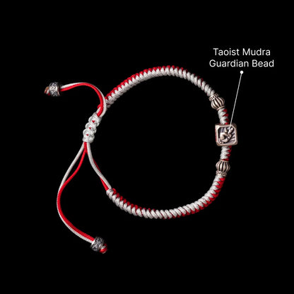 Ox.Sliver Taoist Mudra Guardian Bead Sku 17