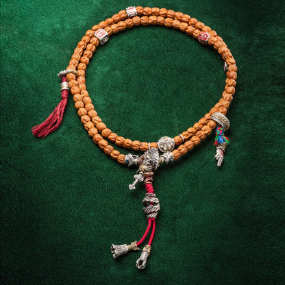 Ox.Sliver With Brass Taoist Sword Mudra Charm Details 11