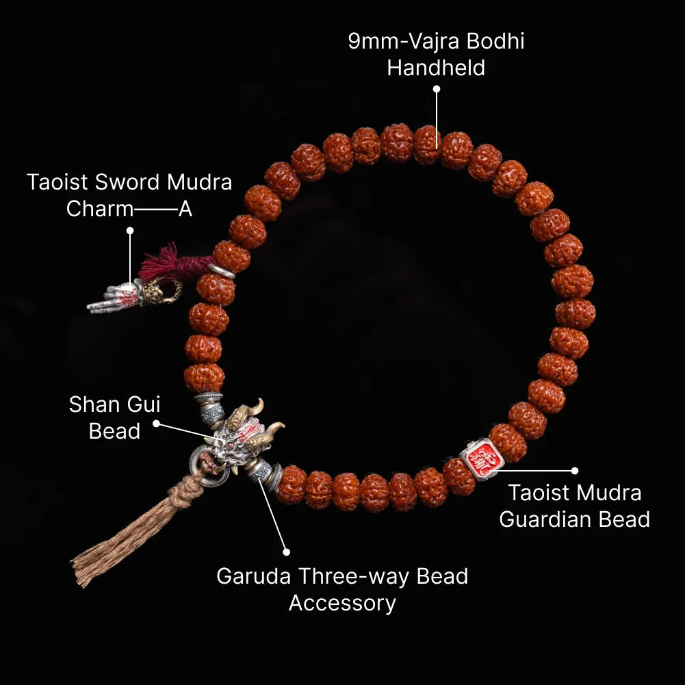 Ox.Sliver With Brass Taoist Sword Mudra Charm Sku 16