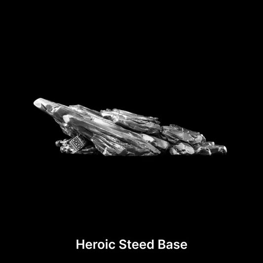 Oxidized Silver Heroic Steed Base Details 01