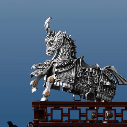 Oxidized Silver Heroic Steed Details 02