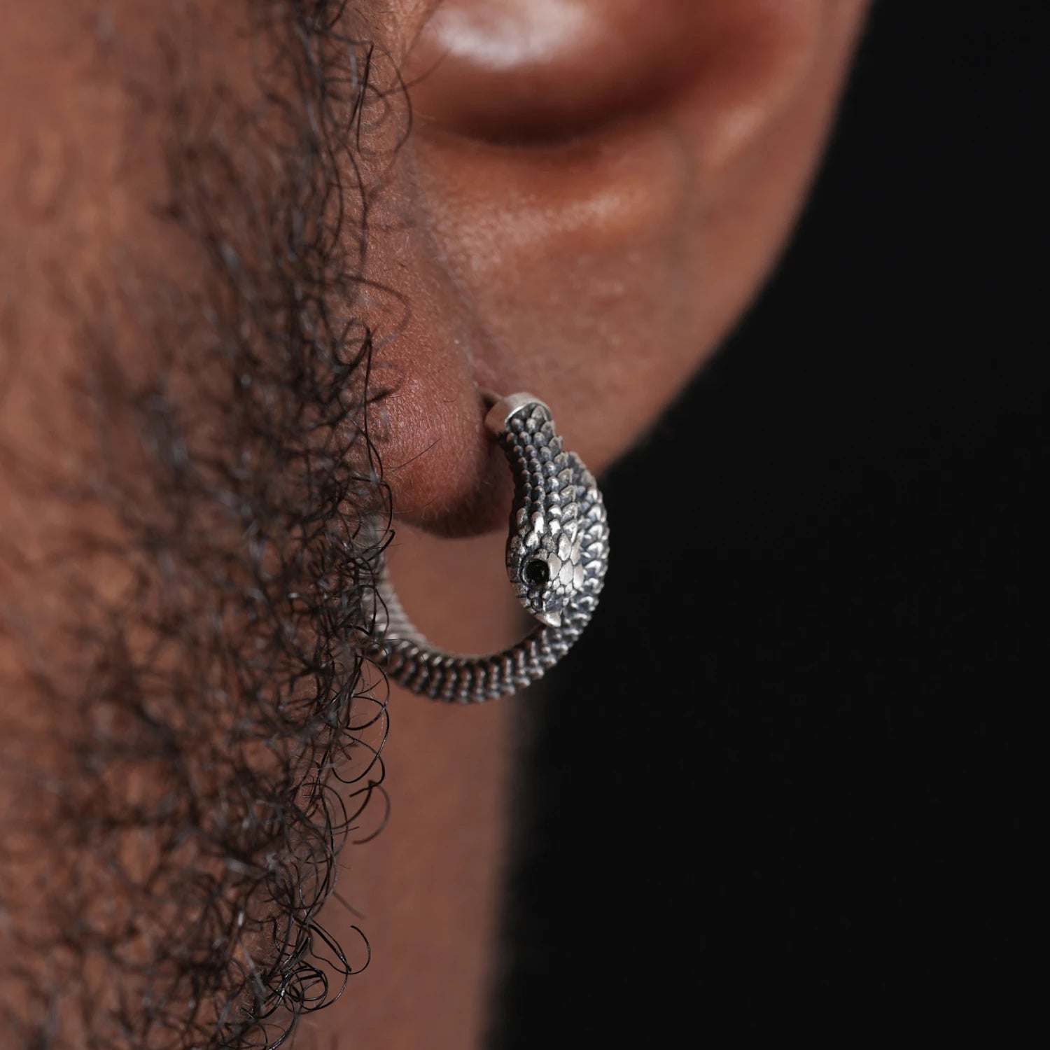 Mens snake earrings clearance