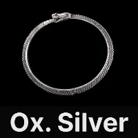Ouroboros Bracelet 2.0 Oxidized Silver, Silver, Black Zircon