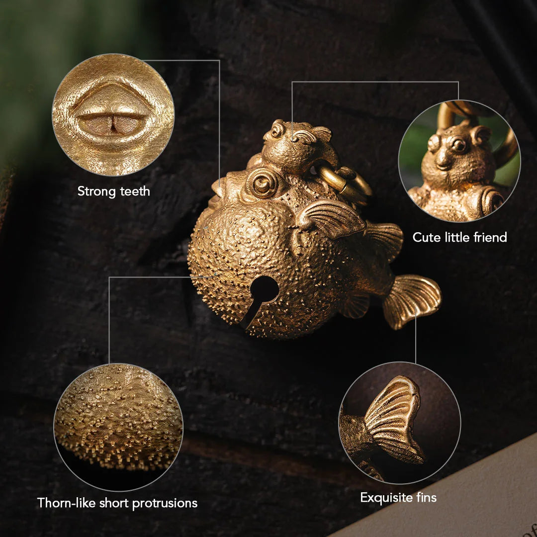 Customized Gold Vermeil Puffer Fish Biker Bell – COPPERTIST.WU