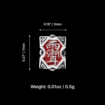 Rain Amulet Stud Earrings Parameter