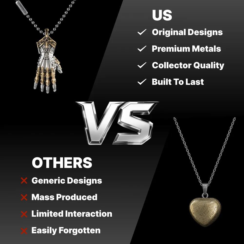 White Bronze With Brass Armored Mechanical Hand Right Details 13