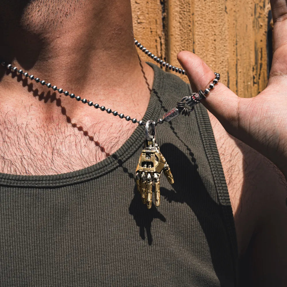 Mechanical Hand Pendant Detail 04