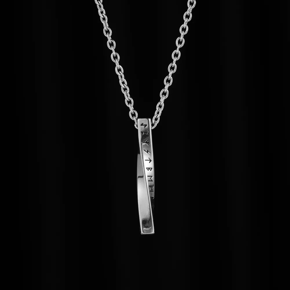 Minimalist Viking Rune Pendant for Men Runestone Infinity – Norse Rune ...