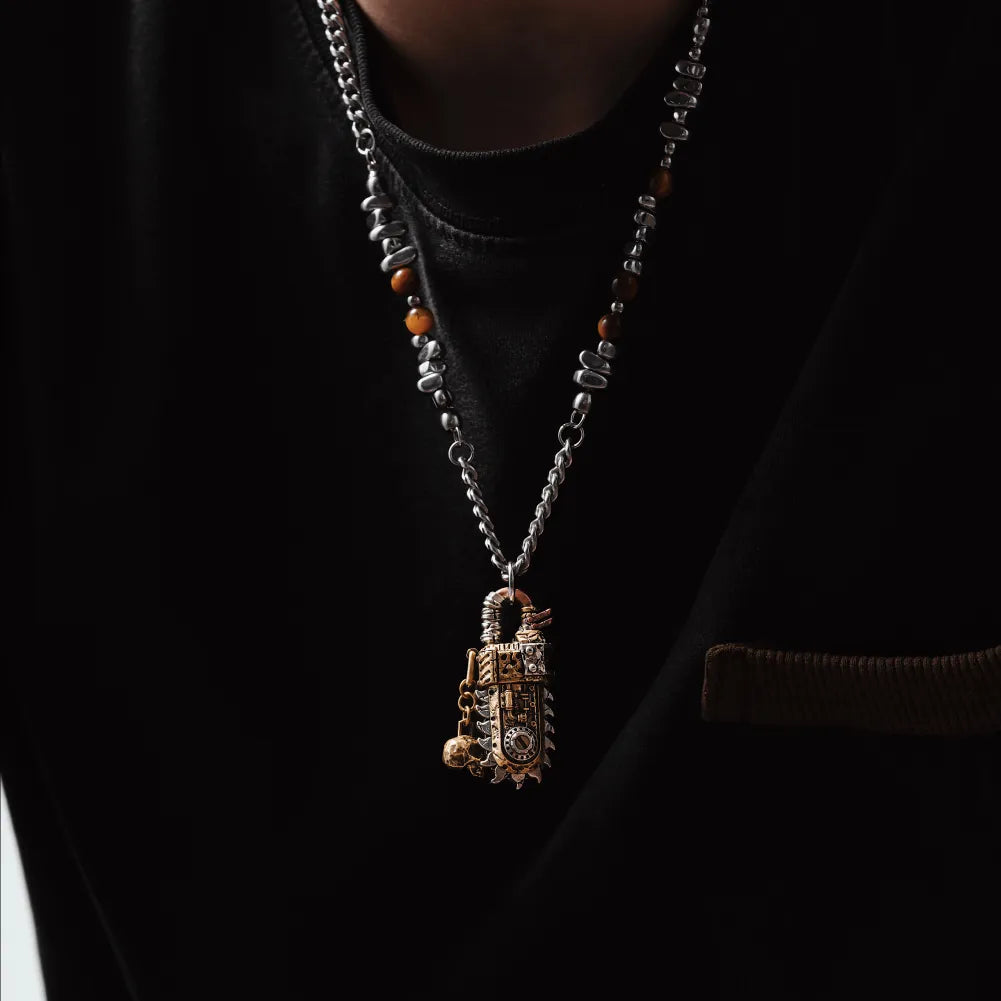 Rustborn Chainsaw Box Opener Pendant