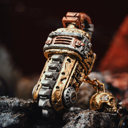 Rustborn Chainsaw Box Opener Pendant