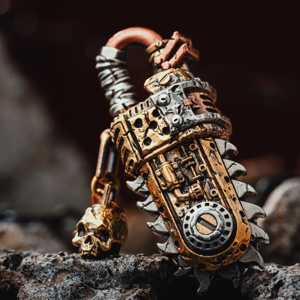 Rustborn Chainsaw Box Opener Pendant