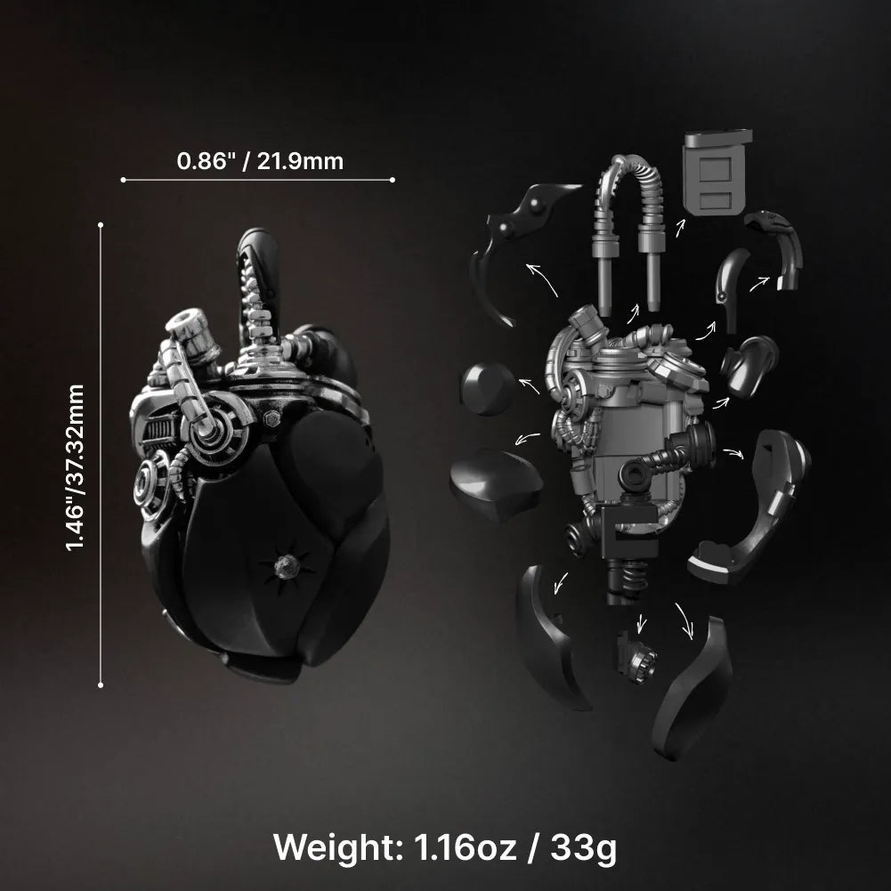 Mechanical Heart Pendant – Soul Core Edition