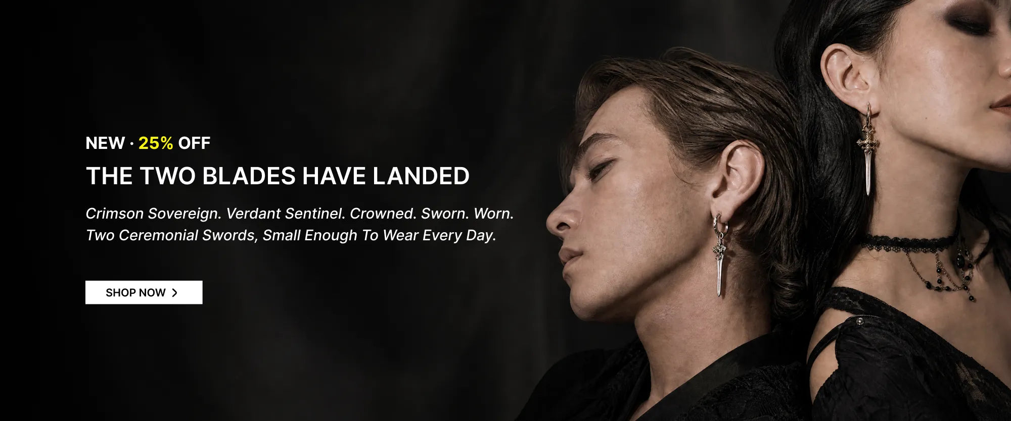 Crimson Sovereign & Verdant Sentinel Earrings