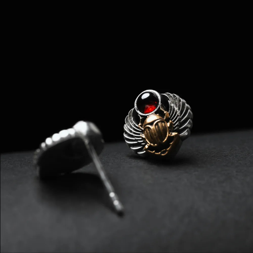 Scarab Studs Details 05