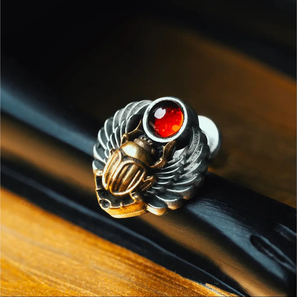 Scarab Studs Details 06