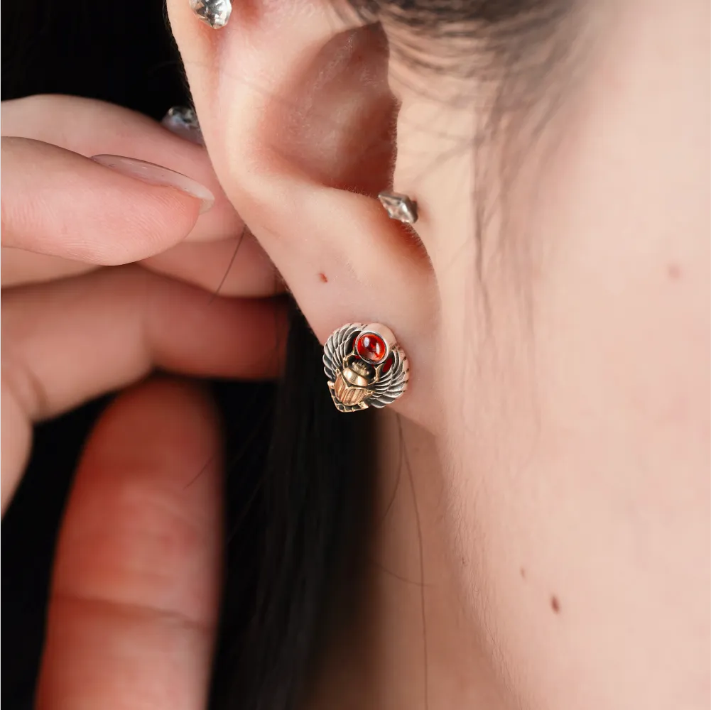 Scarab Studs Details 08