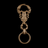 Scorpion Keychain Brass
