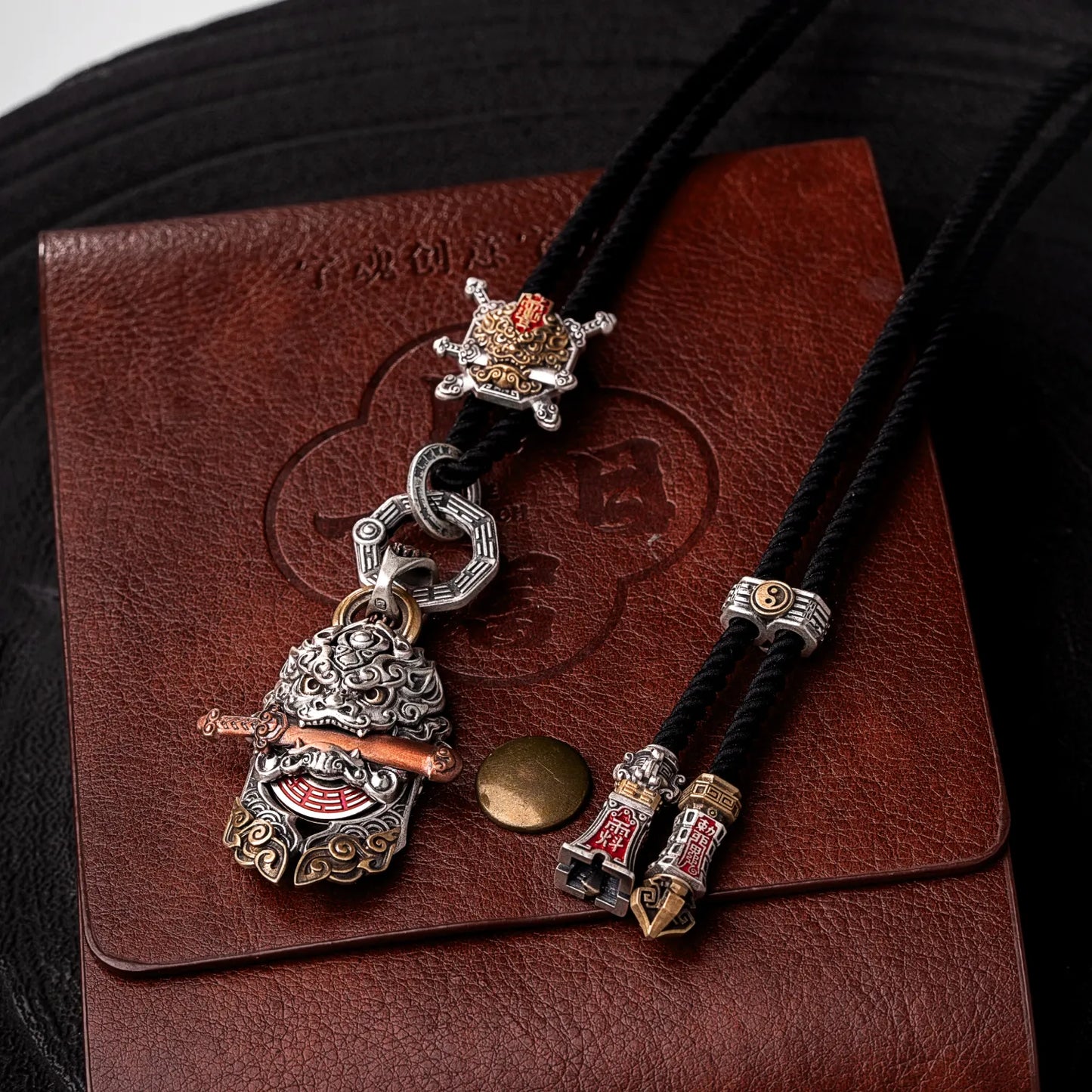 Shan Gui Lion Sword Rope Necklace