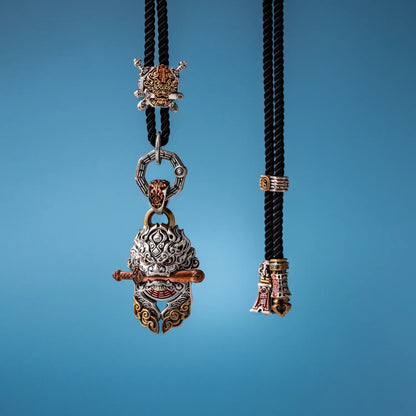Shan Gui Lion Sword Rope Necklace