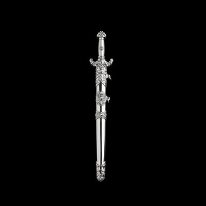 Silver Celestial Noble Sword Details 01